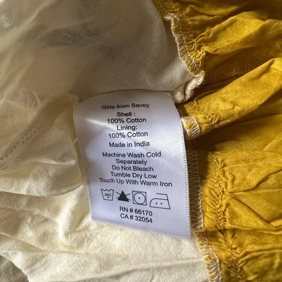 Anthropologie Floral Midi Dress - Yellow and Green - Picture 3 of 4